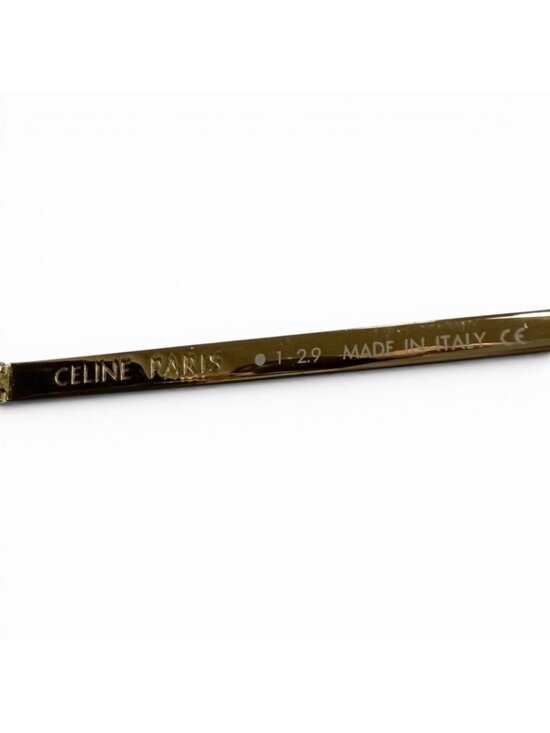 Celine Marble Pattern Boston Eyewear Sunglasses Brown Gold Green